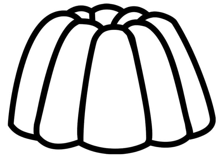 Desenho De Gelatina fácil Para Colorir
