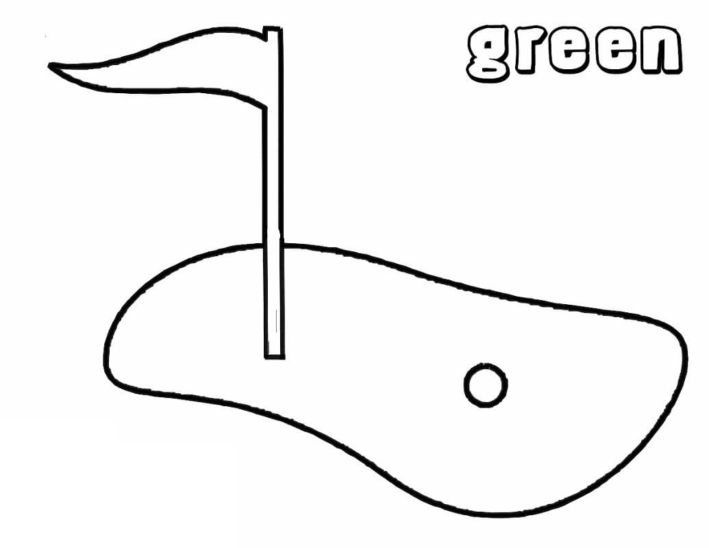 Desenho Campo De Golfe Para Colorir