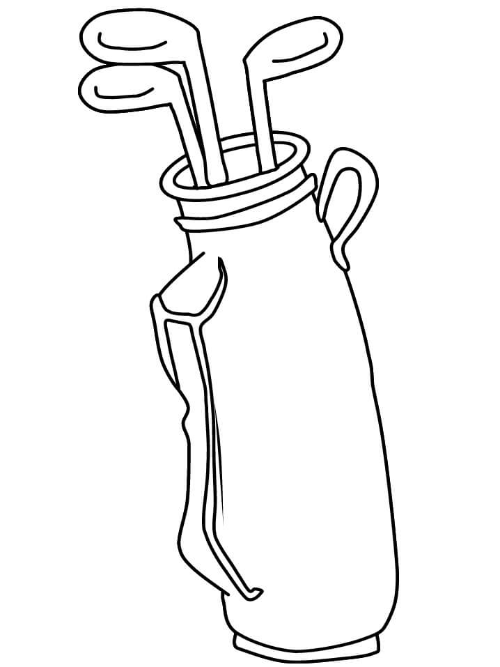Desenho Saco De Golfe Para Colorir