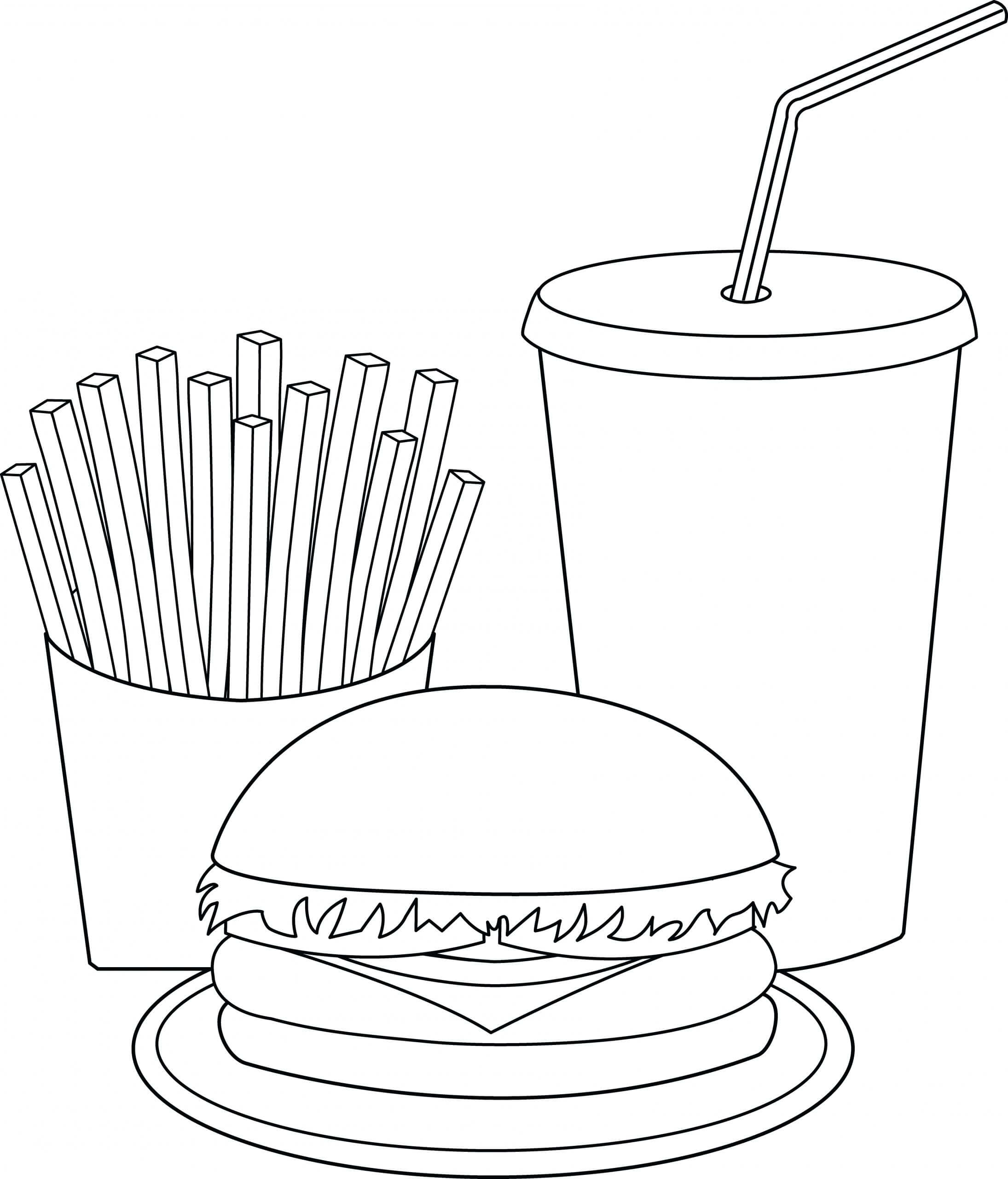 Hamburguer e Bebida Batatas Fritas