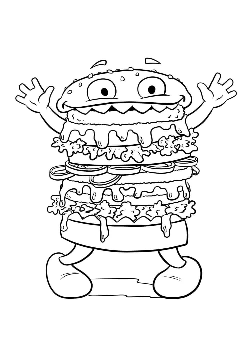 Monstro Bobo Do Hamburguer