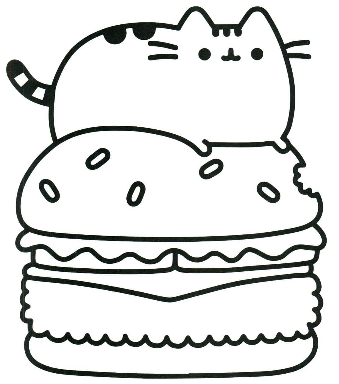 Pusheen No Hamburguer