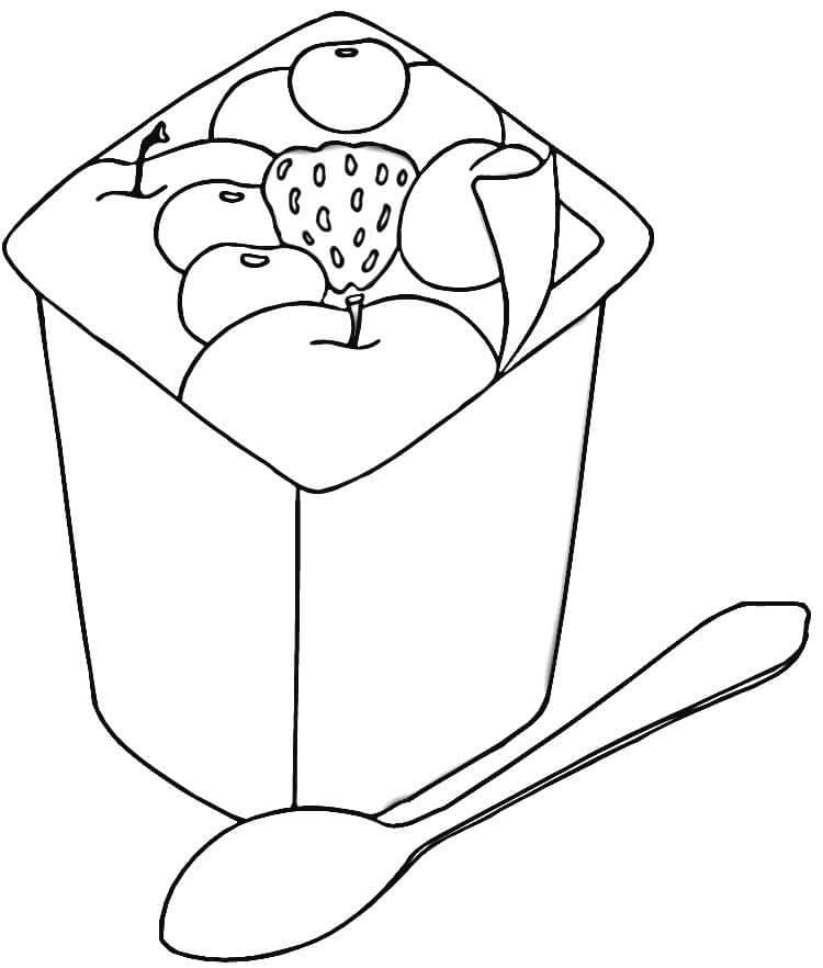 Iogurte para Colorir