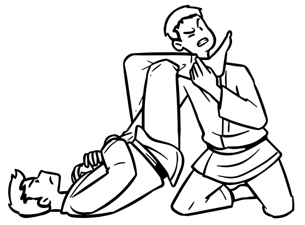 Desenho De Jiu Jitsu Para Colorir