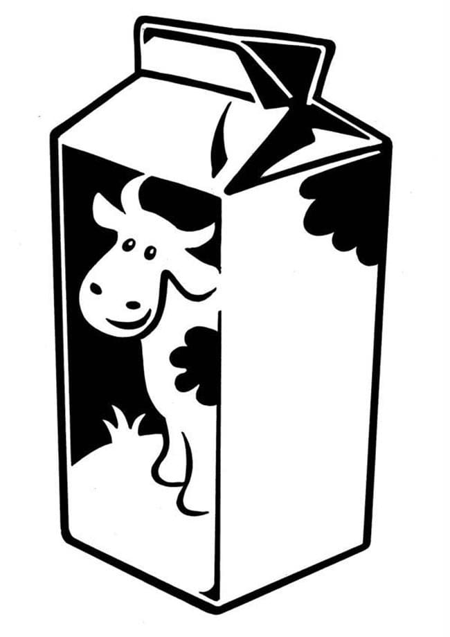 Desenho De Leite 1 Para Colorir
