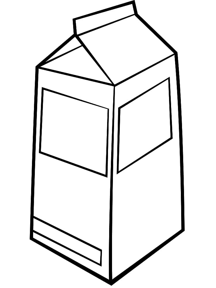 Desenho De Leite 6 Para Colorir