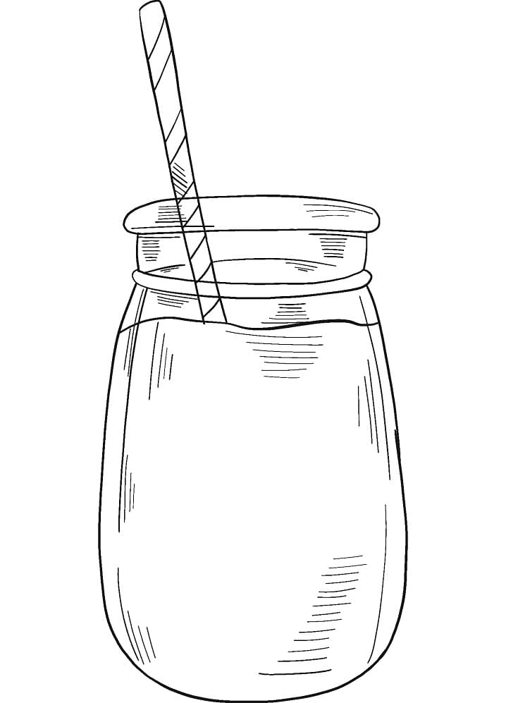 Desenho De Copo De Limonada Para Baixar e Colorir