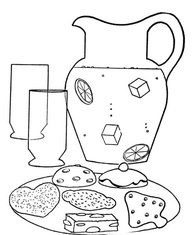 Desenho De Limonada Fresca Pronta Para Imprimir