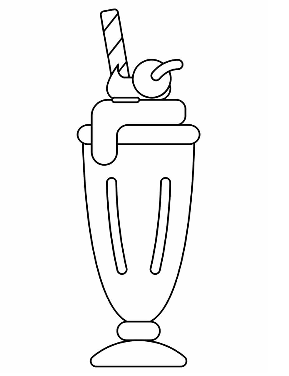 Milk Shake para Colorir