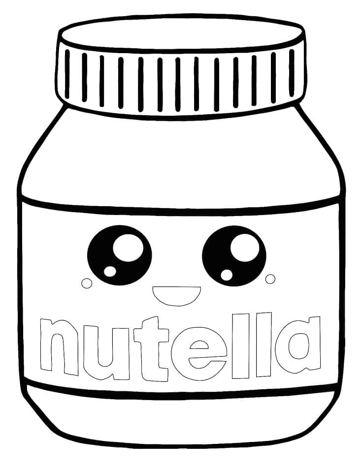 Nutella para Colorir