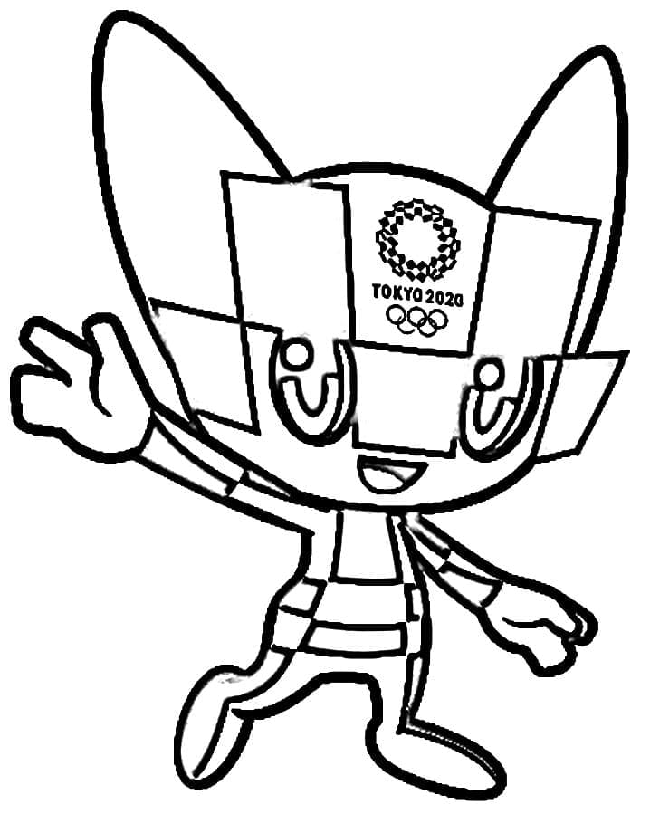 Desenho De Miraitowa Para Colorir