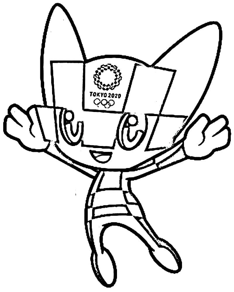 Desenho Imprimivel De Miraitowa Para Colorir