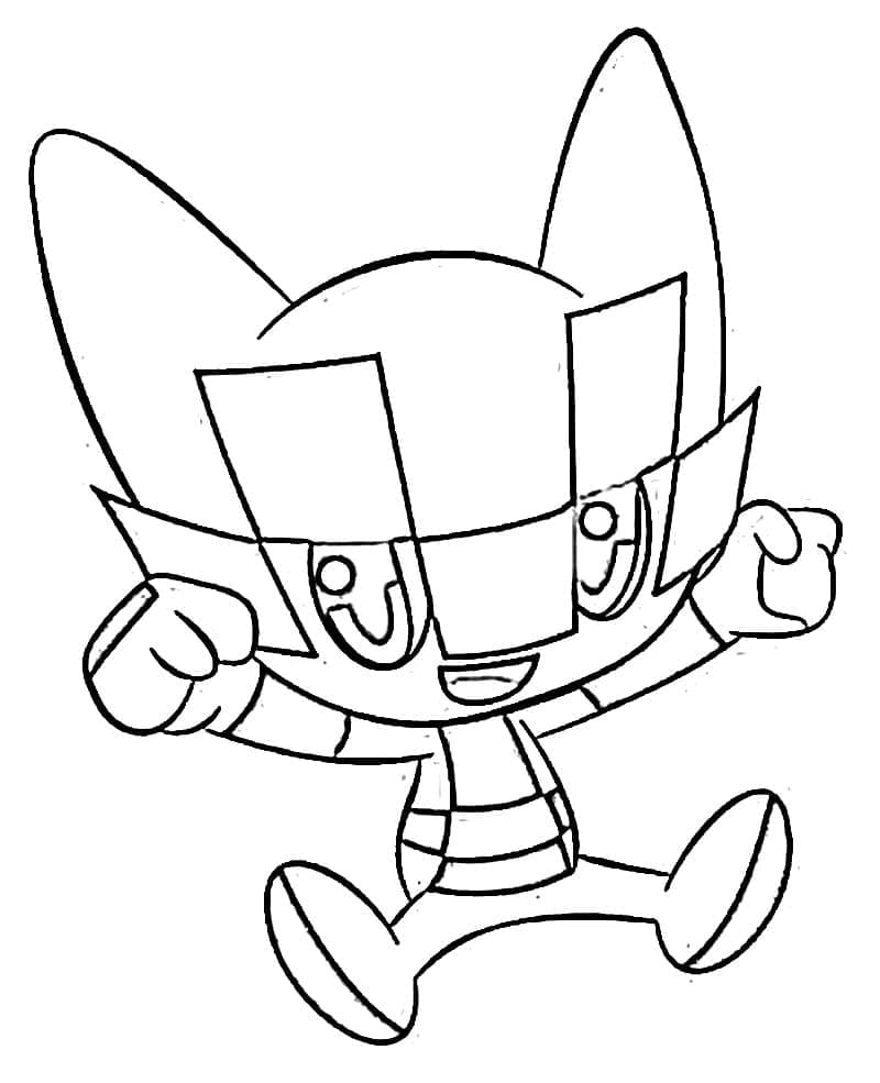 Desenho Miraitowa Para Imprimir e Colorir