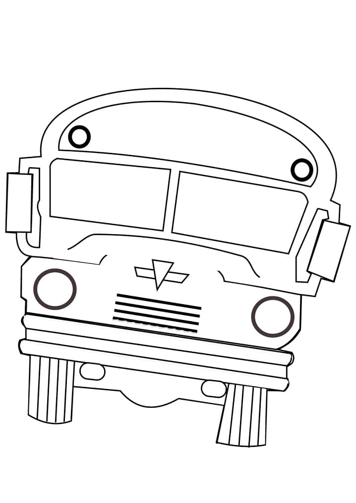 Desenho Autocarro Escolar Imprimir Agora
