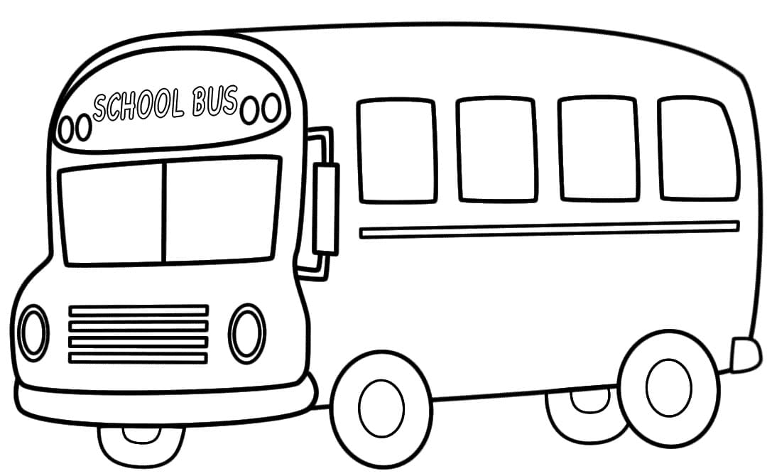 Desenho Autocarro Escolar Pdf Para Colorir