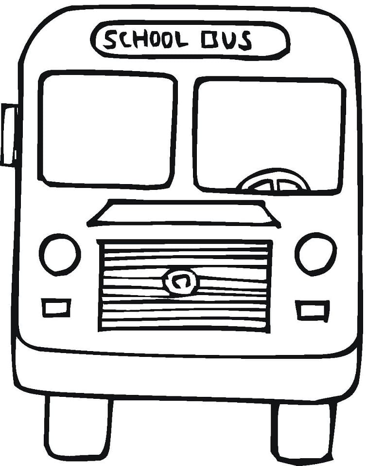 Desenho Autocarro Escolar Pdf Para crianças
