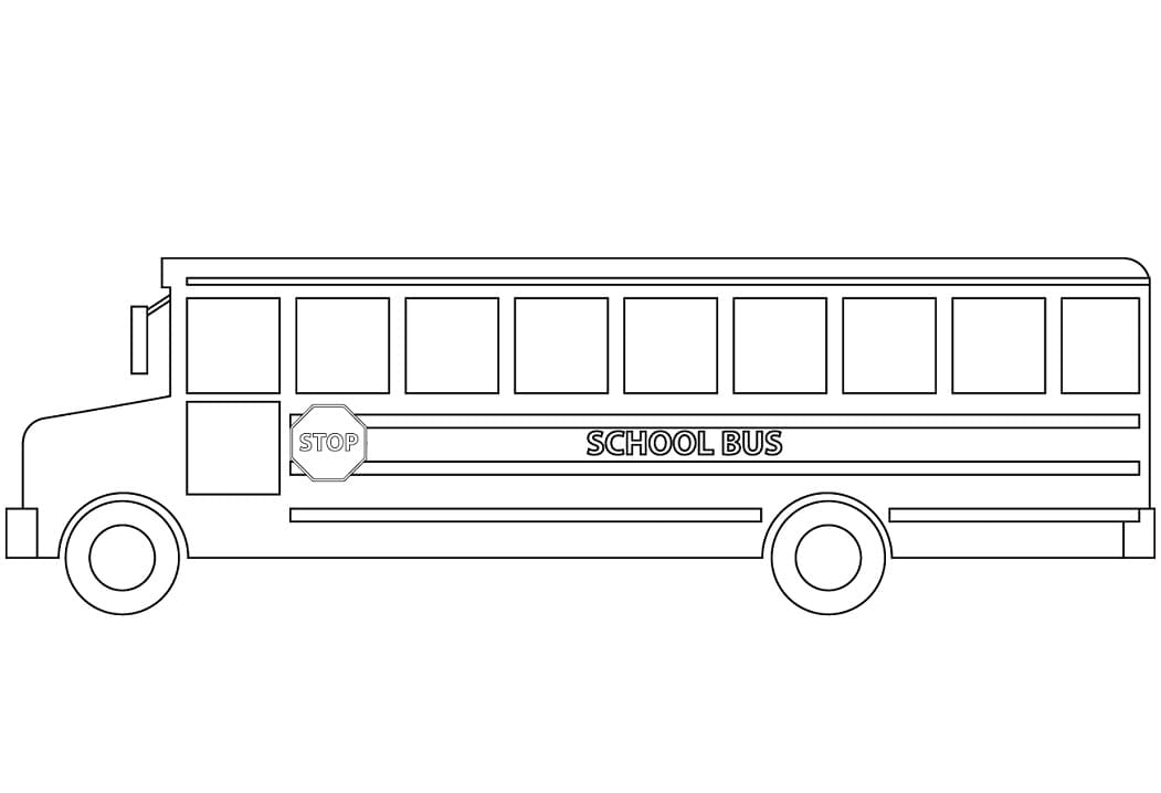 Desenho Ônibus Escolar Imagens Para Colorir