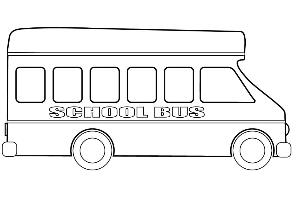 Desenho Ônibus Escolar Imagens Para Pintar
