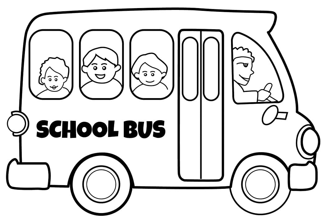 Desenho Ônibus Escolar Pdf Livro