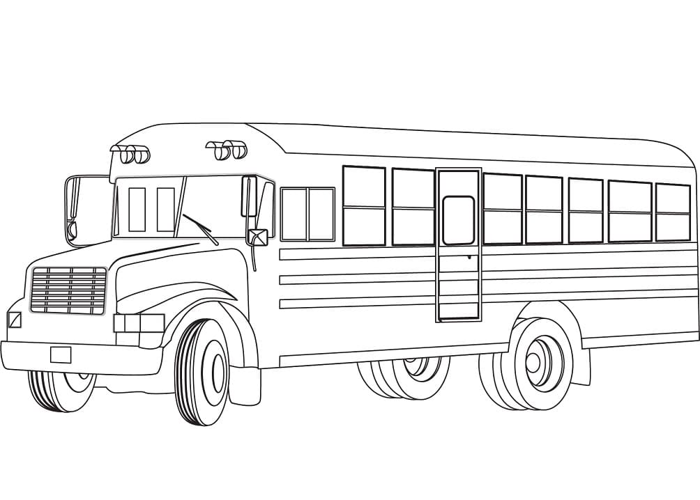 Desenho Ônibus Escolar Pdf Para Baixar
