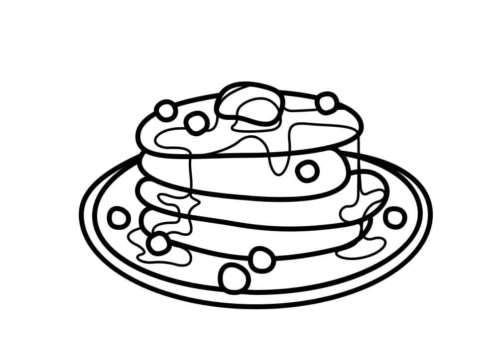 Panqueca para Colorir