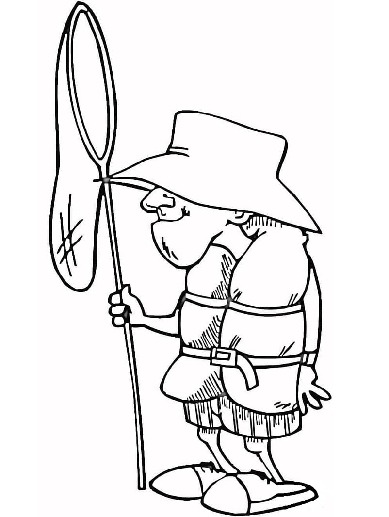 Desenho De pescá Esportiva Infantil Para Colorir