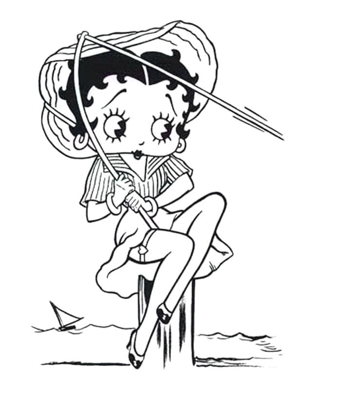 Desenho De Pescaria Em Alto Mar Para Colorir