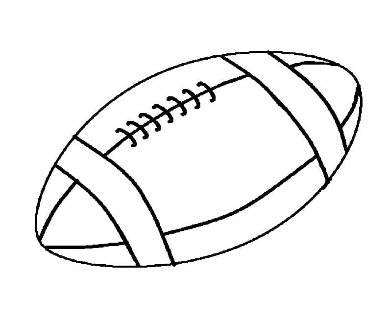 Desenho De Bola De Rugby Para Colorir