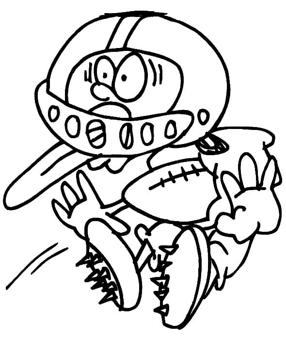 Desenho De Rugby grátis Para crianças Para Colorir