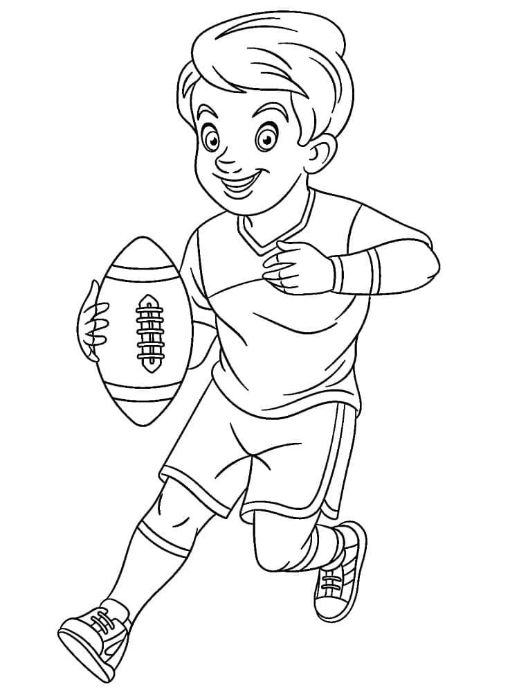 Rúgbi para colorir