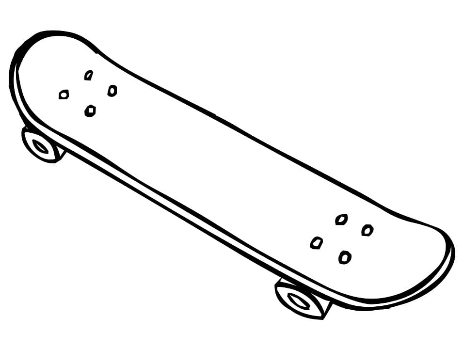 Skate para colorir