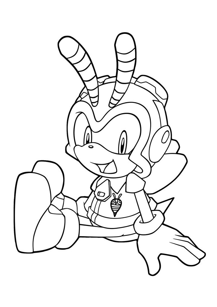 Desenho Charmy Bee Para Pintar e Imprimir Em Pdf