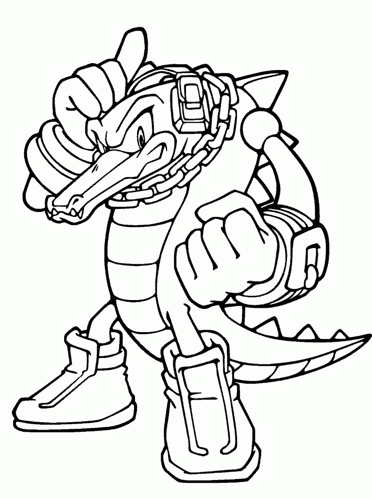 Desenho De Crocodile Do Sonic Para Colorir