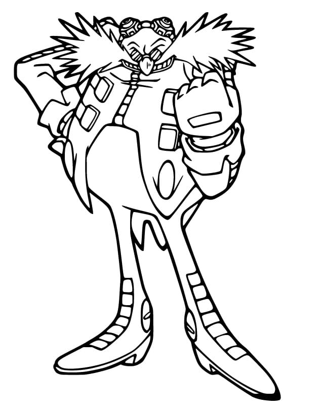 Desenho Doutor Eggman Para Colorir