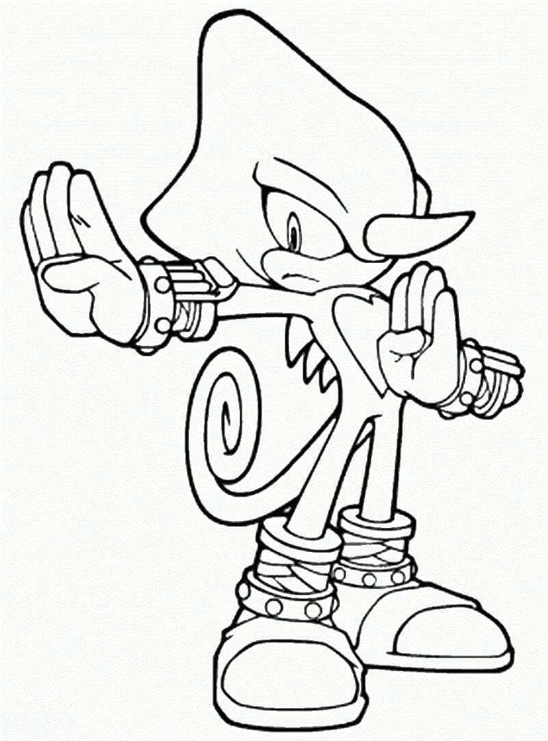 Desenho Espio De Sonic Para Colorir