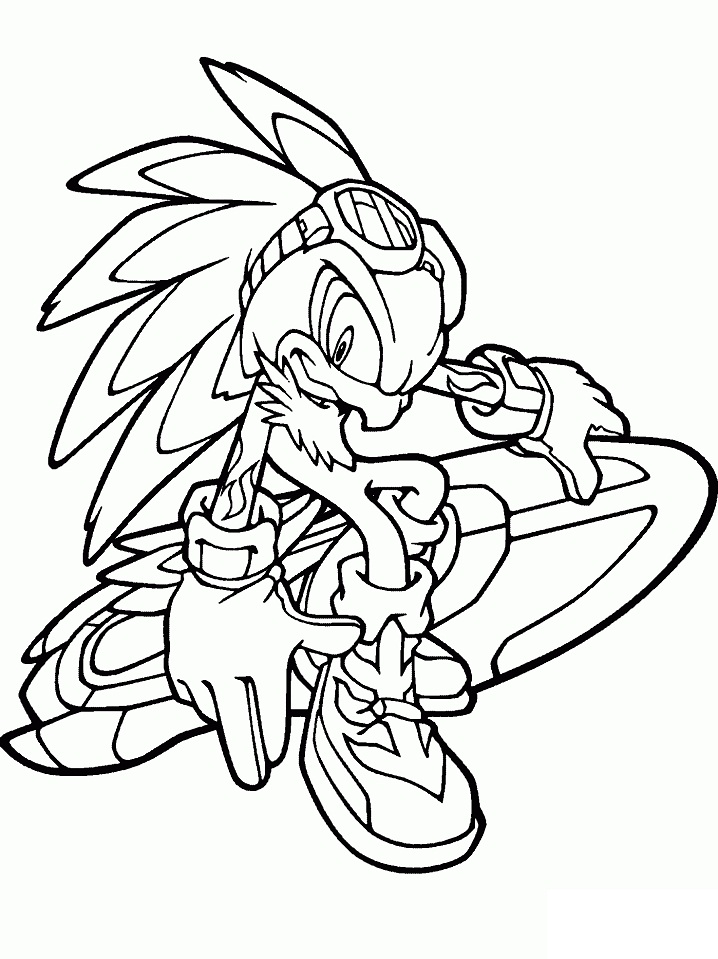 Desenho Jet The Hawk Personagem Do Sonic Para Pintar