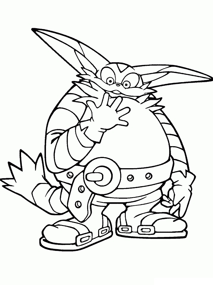 Desenho Para Colorir Big The Cat De Sonic