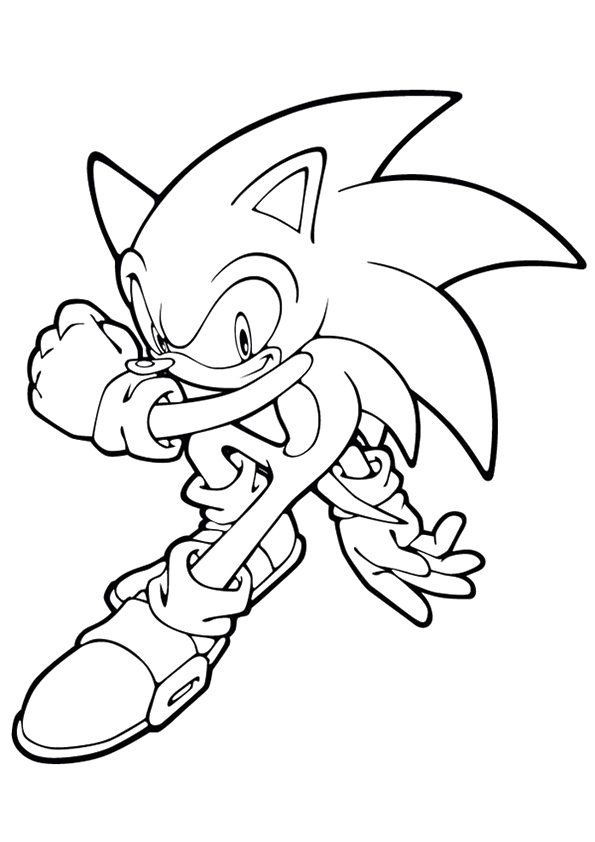 Desenho Para Pintar Do Sonic Para crianças