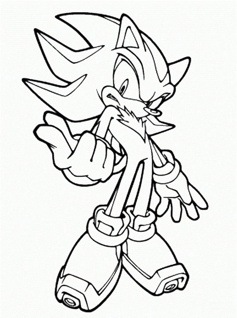 Desenho Sonic 1 Para Colorir