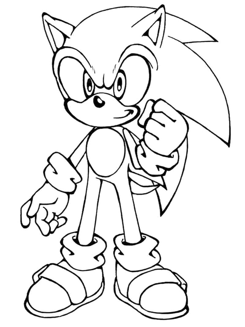 Desenho Sonic 5 Para Colorir