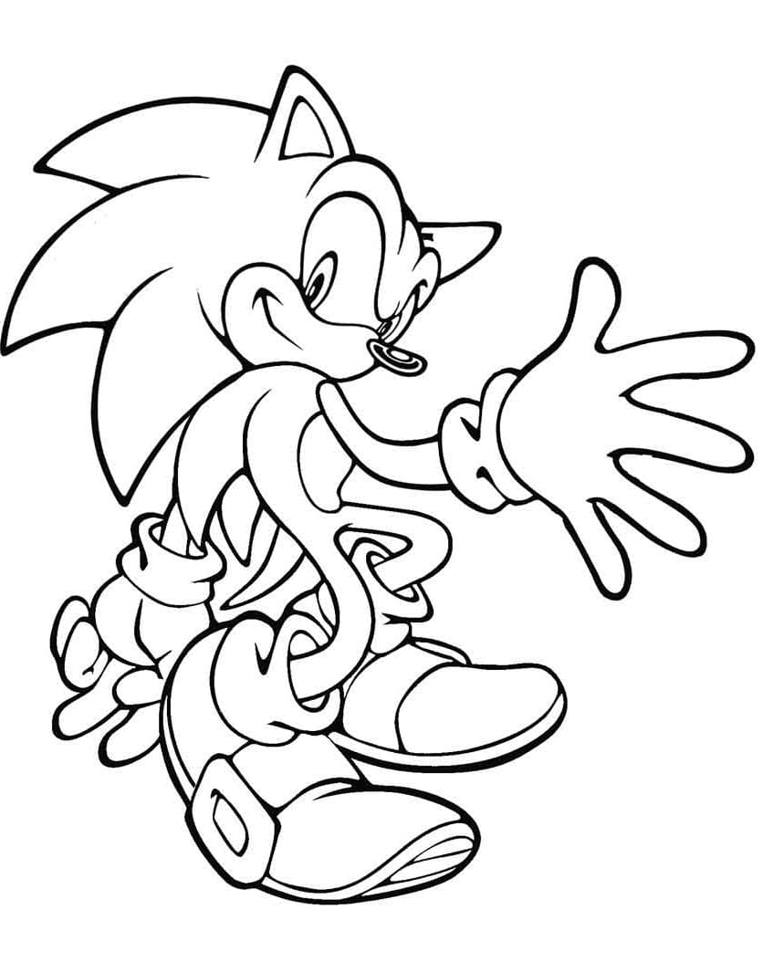 Desenho Sonic 6 Para Colorir
