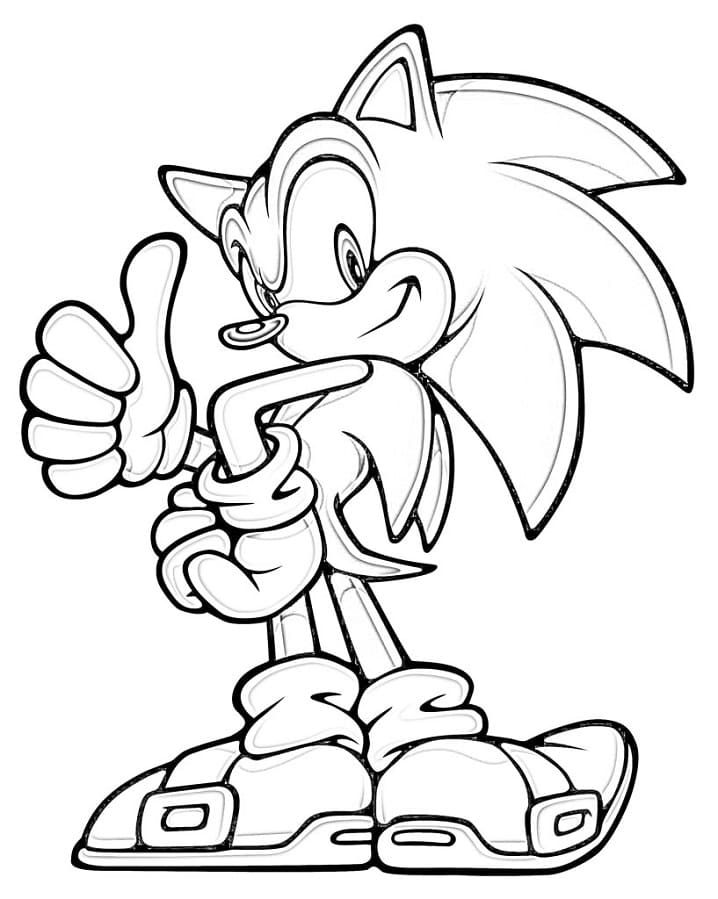 Desenho Sonic 8 Para Colorir