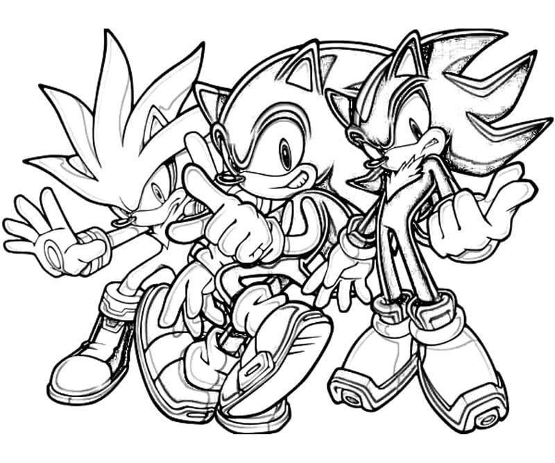 Desenho Sonic 9 Para Colorir