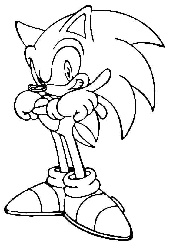 Desenho Sonic incrível 1 Para Colorir