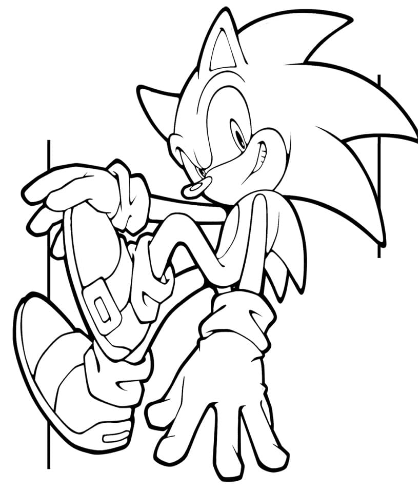 Desenho Sonic incrível 3 Para Colorir