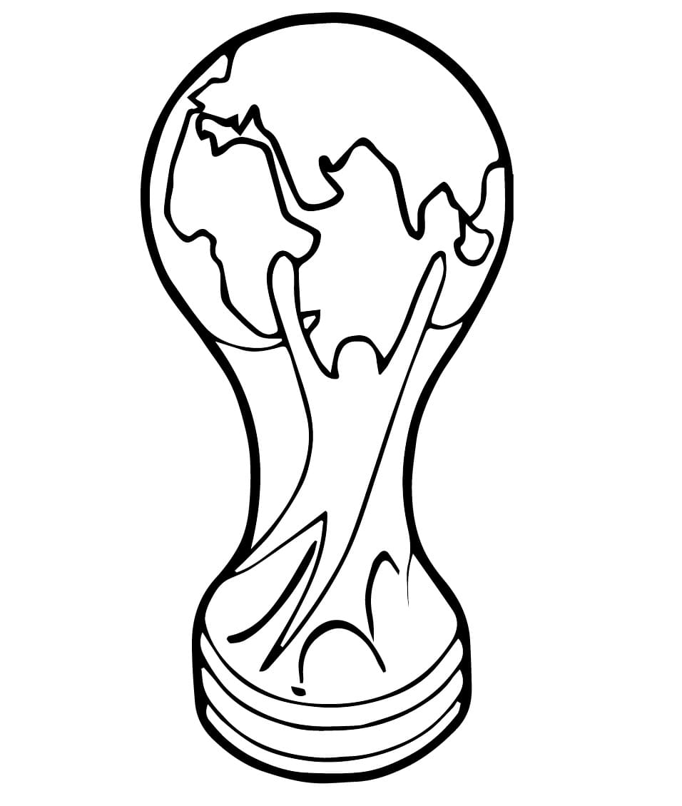 Desenho De taça Da Copa grátis Para Colorir
