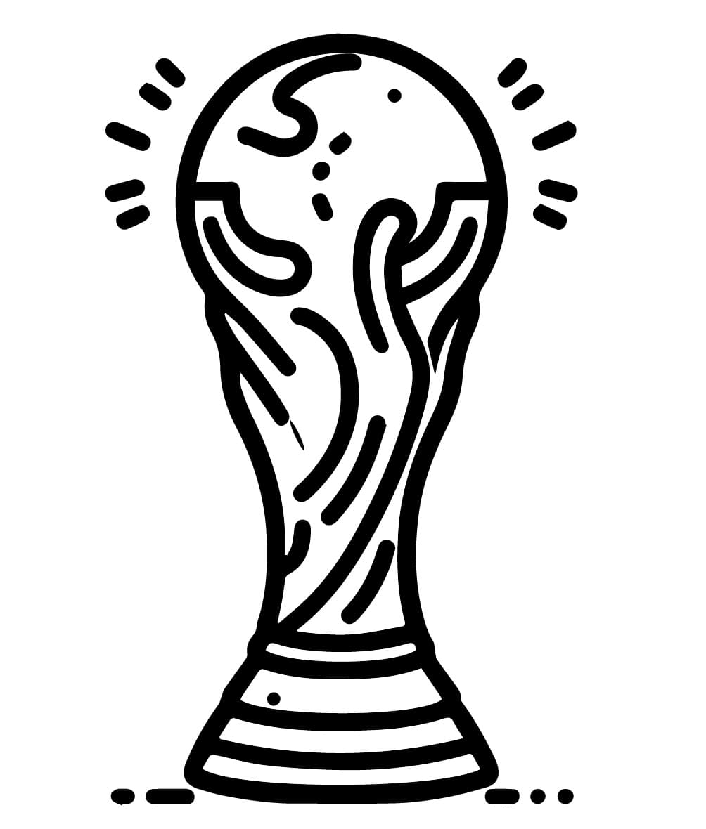 Desenho De taça Da Copa Imprimivel Para Colorir