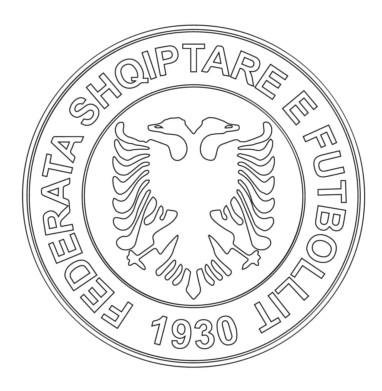 Desenho De Albania Euro 2024 Para Colorir
