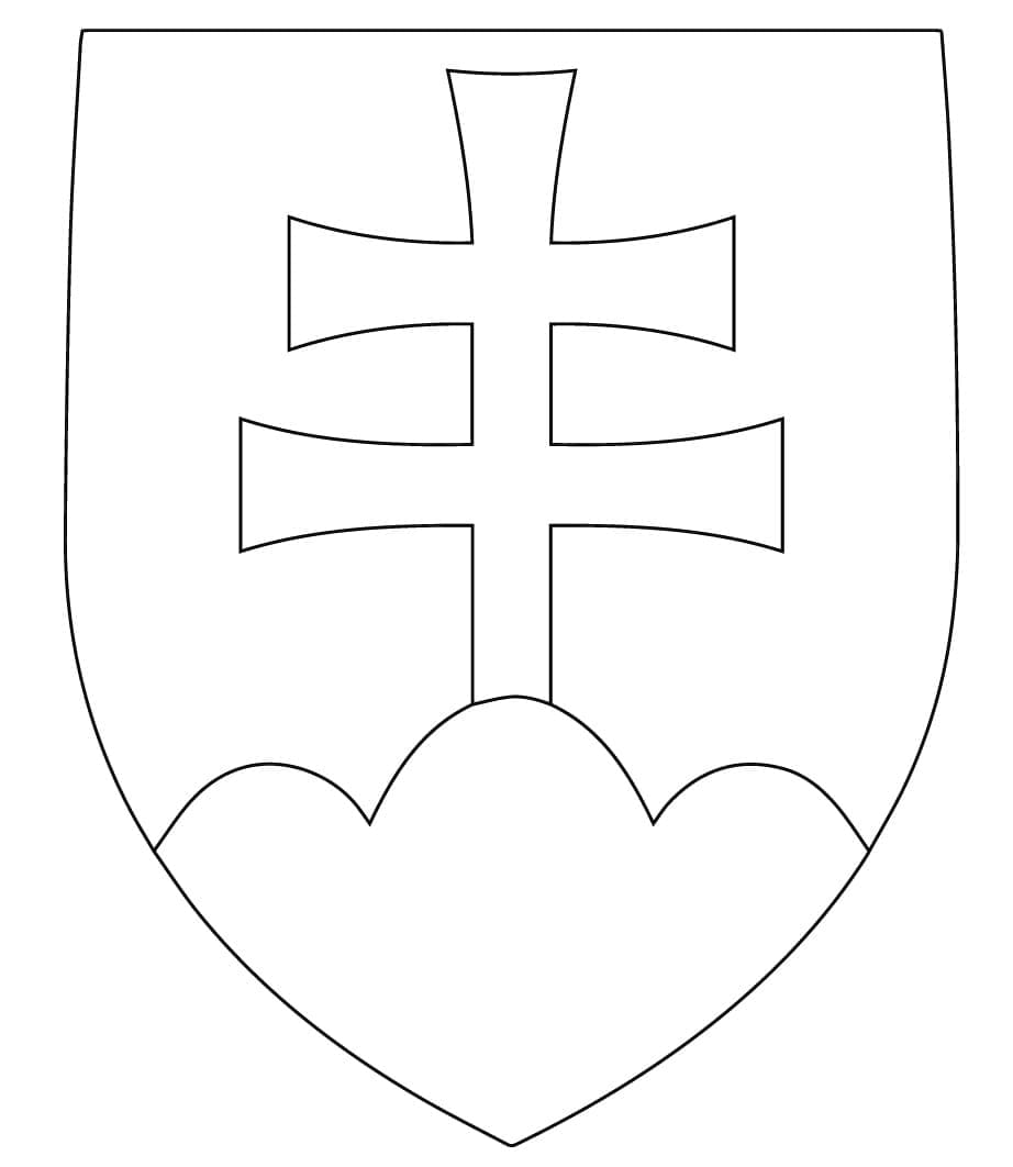 Desenho De Eslováquia Euro 2024 Para Colorir
