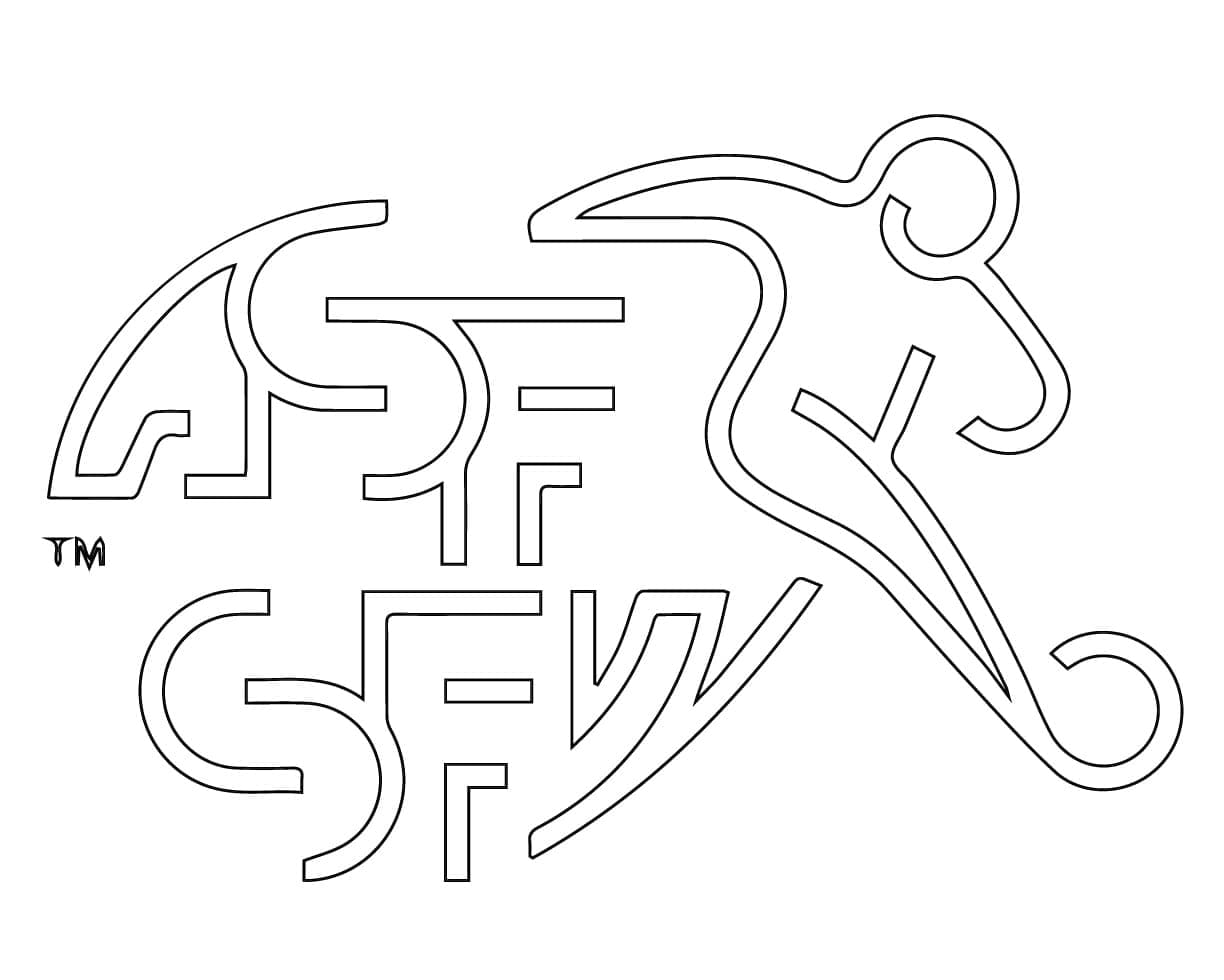 Desenho De suíça Euro 2024 Para Colorir
